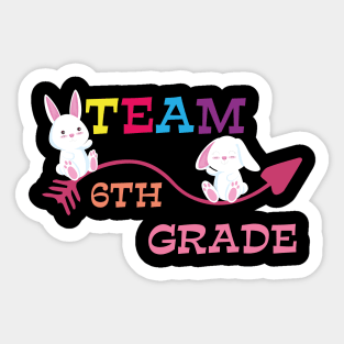 6th grade team back to school Sticker